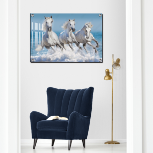 Three Horse Acrylic Photo Print For Housewarming Gift Ideas, Wall Decor, Living Room & Gifting 11 Three Horse Acrylic Photo Print Wall Art Housewarming Gift Ideas