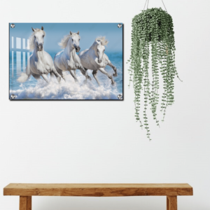 Three Horse Acrylic Photo Print For Housewarming Gift Ideas, Wall Decor, Living Room & Gifting 9 Three Horse Acrylic Photo Print Wall Art Housewarming Gift Ideas