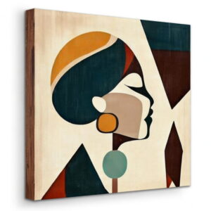 100% Hand Made Abstract Canvas Wall Painting Modern Art Woman Face | Wall Decor & Gift For Housewarming 13 Hand Made Canvas Wall Painting Modern Abstract Woman face in canvas stretched frame
