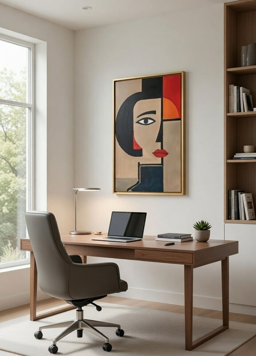Hand Made Geometric Art Canvas Wall Painting Woman Face A Painting Gift For Housewarming 8 Handmade Geometric Art Canvas Wall Painting Woman Face
