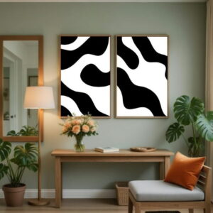 Large Canvas Painting For Living Room Set Of 2 Abstract Canvas Paintings Hand painted wall art