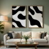 Large Canvas Painting For Living Room Set Of 2 Abstract Canvas Paintings 100% Hand Painted Wall Art 1 Wall Painting For Living Room Handmade Set Of 2 Abstract Canvas Paintings