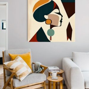 hand made canvas painting Modern Abstract Woman face