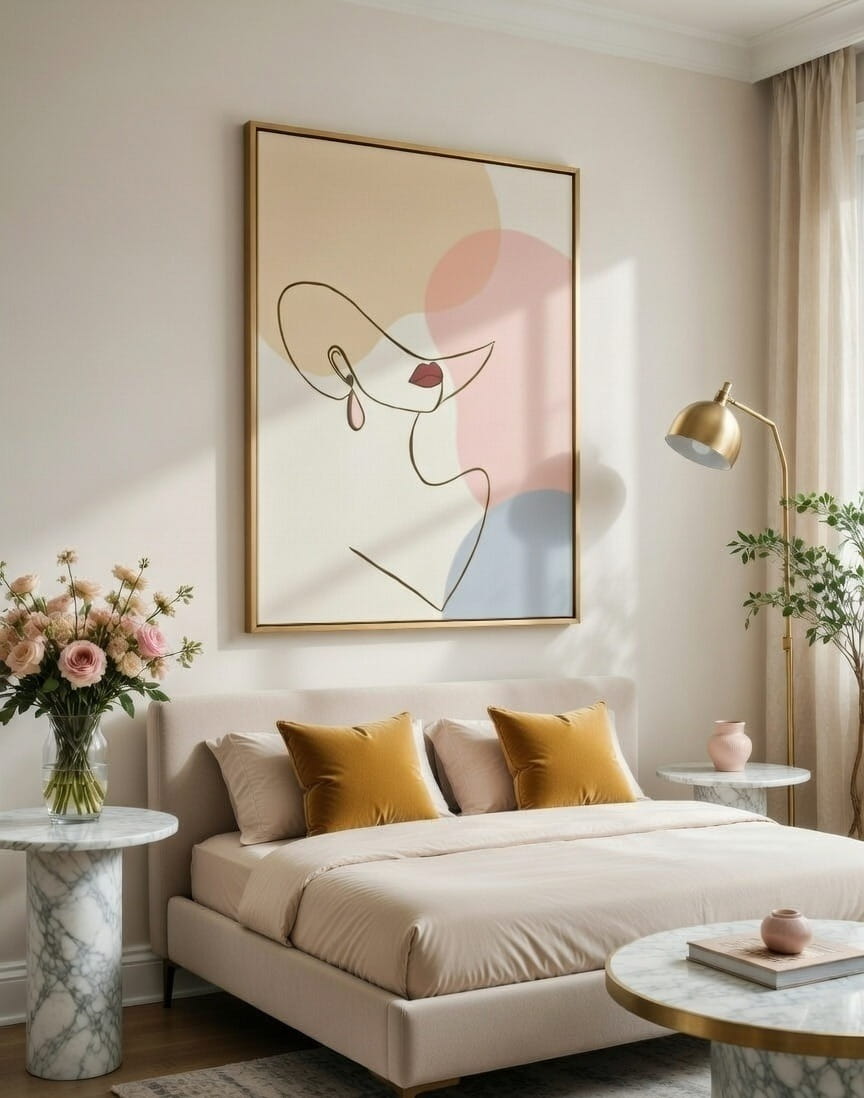 100% Handmade Minimalist Line Art Canvas Painting | Modern Art Canvas Wall Painting For Gift 8 Line Art Canvas Painting Hand Painted Wall Art Big Size Canvas Painting