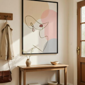 Line Art Canvas Painting Hand Painted Wall Art Large Canvas Painting