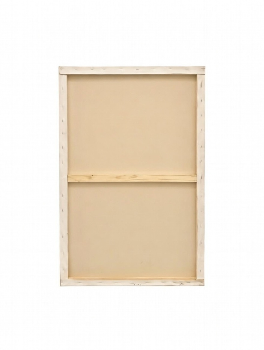 Black And White Abstract Wall Art Set Of 2 Handmade Canvas Painting | Modern Abstract Wall Art 9 back side of the canvas wall painting 2