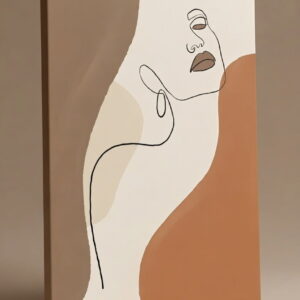 Handmade Abstract Line Art Canvas Painting Modern Minimalist Wall Art | Painting For Wall Decor For Living Room 13 lady face Handmade Abstract Line Art Canvas wall Painting Modern Minimalist Wall Art in stretched canvas