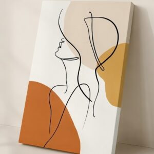 Handmade Abstract Woman Painting On Canvas Wall Painting in stretched canvas frame